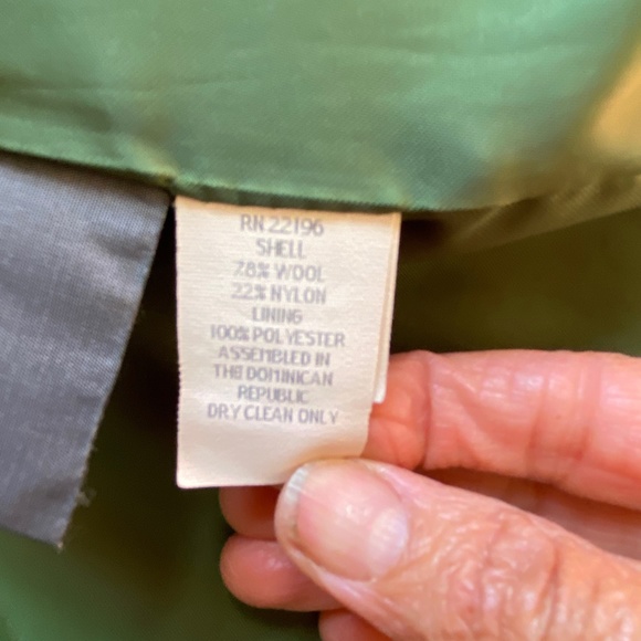 Grass Green Wool Peacoat Ensemble EUT - Picture 13 of 16